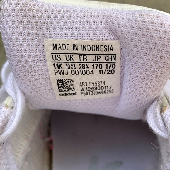 ADIDAS Superstar Her Studio Sneakers Girls 11 Pink Floral Toddler Running Shoes - Picture 8 of 8